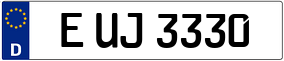 Trailer License Plate